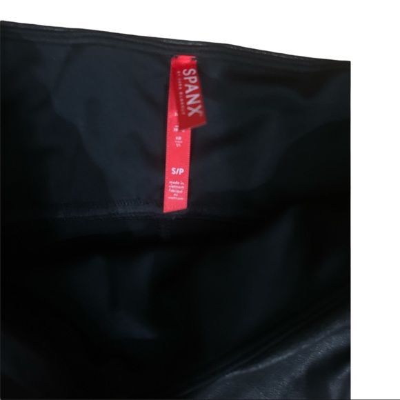 Spanx faux leather leggings F1-23 - Picture 2 of 6